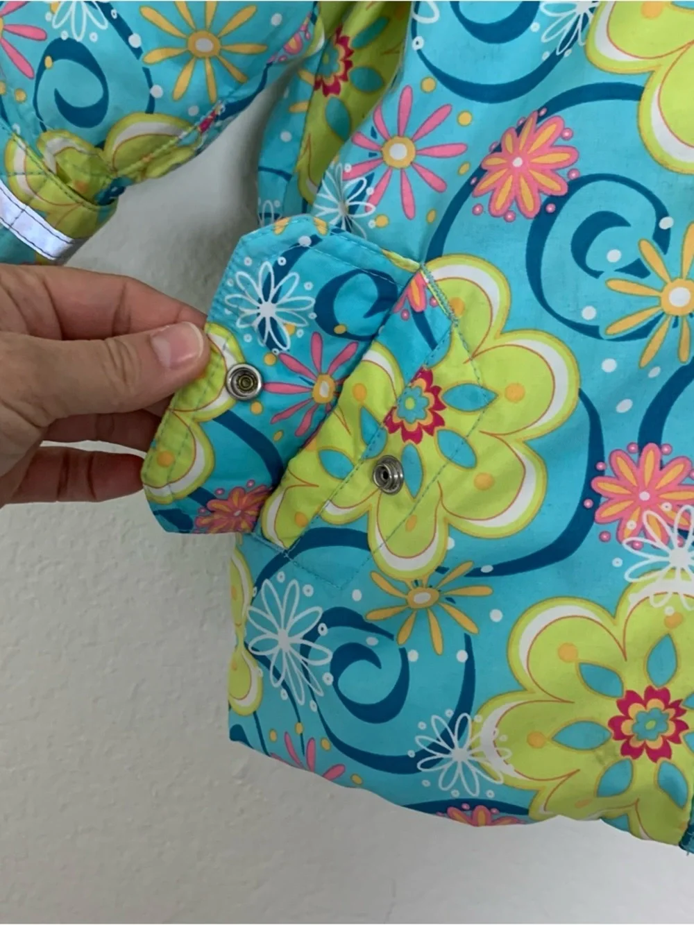 Hanna Andersson Colorful Floral Jacket Baby/toddler Size 80 18-24 Months